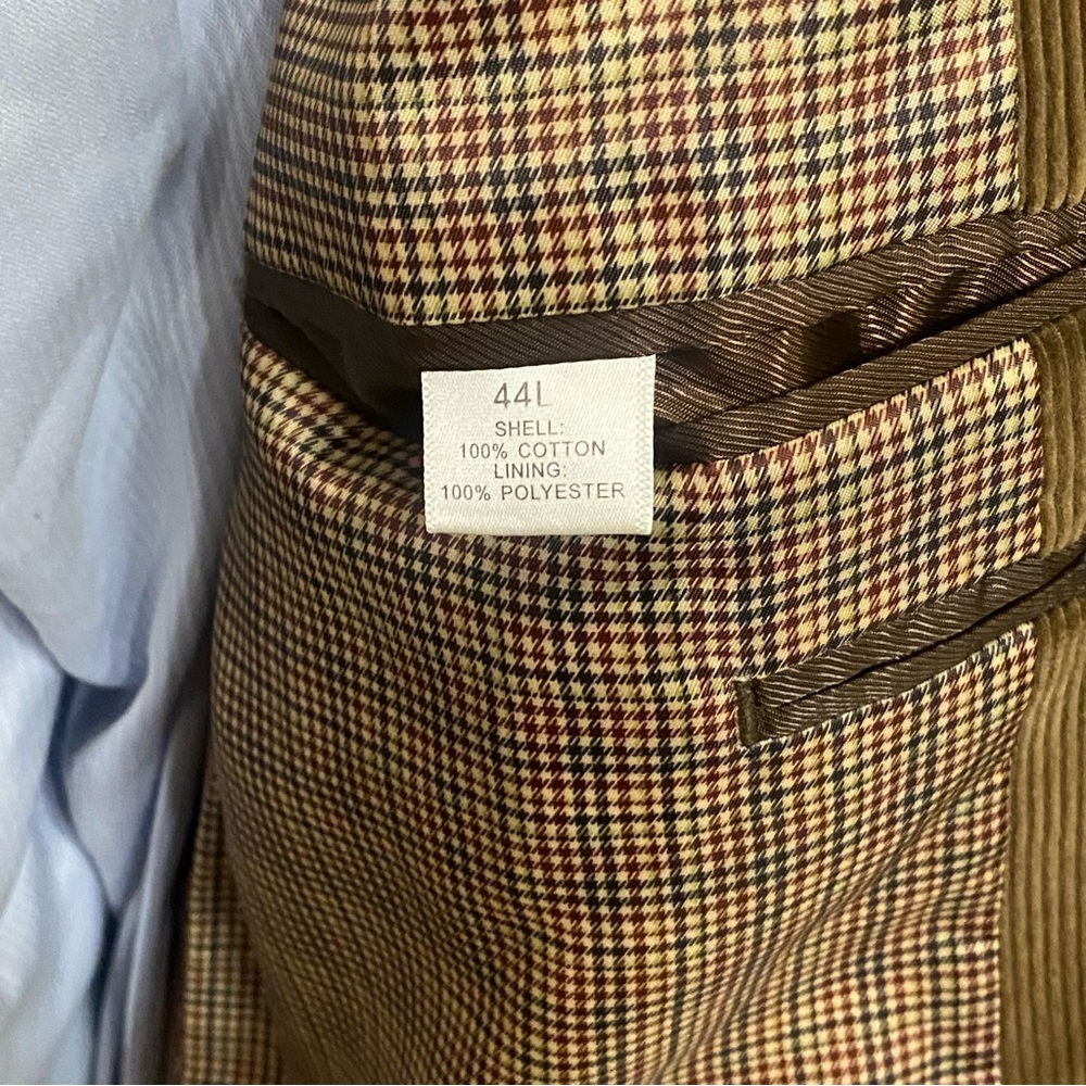 Brown Corduroy Saddlebred Men's Sport Coat 44L - Picture 11 of 11